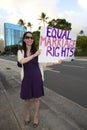 Marriage Equality Rally at the Hawaii State Capital Royalty Free Stock Photo