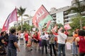 Supporters for former President Lula of Brazil, take to the streets