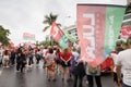 Supporters for former President Lula of Brazil, take to the streets