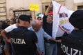 Supporters of Giuseppe Conte, Prime Minister of Italy