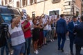 Supporters of Italian Deputy PM Matteo Salvini