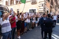 Supporters of Italian Deputy PM Matteo Salvini