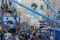 The supporters of the Napoli football team celebrate the championship victory in the city