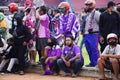 The supporters of Persik Kediri. Persik is one of the Indonesian football club