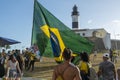 Supporters of the President of Brazil Jair Bolsonaro Royalty Free Stock Photo