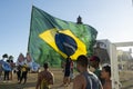 Supporters of the President of Brazil Jair Bolsonaro Royalty Free Stock Photo