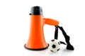 Supporting the Dutch soccer team Royalty Free Stock Photo