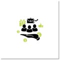 Supporting workers glyph icon