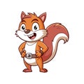 Supportive Squirrel with Beltbuckle