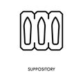 Suppository vector icon