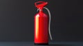 suppression fire extinguisher isolated Royalty Free Stock Photo