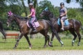 Suprasl , Poland - June 5, 2016 : recreation on horseback .