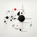 Suprematism Vector: Art Wall Clock By Vladimir Ettrovich Bauhaus