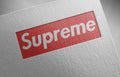 Supreme-1 on paper texture