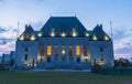 Supreme Court of Canada building at dusk Royalty Free Stock Photo