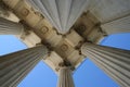 Supreme court columns Royalty Free Stock Photo