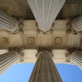 Supreme court columns Royalty Free Stock Photo