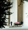 Supreme Court Justice Ruth Bader Ginsburg lies in repose at the Supreme Court of the United States in Washington DC on September 2 Royalty Free Stock Photo