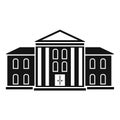 Supreme courthouse icon, simple style Royalty Free Stock Photo