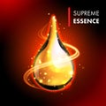 Supreme essence gold premium shining oil drop