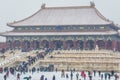 Supreme Harmony Hall, Forbidden City in Beijing city, China Royalty Free Stock Photo