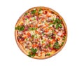 Supreme Pizza isolated o Royalty Free Stock Photo