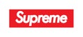 Supreme premium fashion brand logo