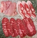 Supreme premium Wagyu marbled sliced beef