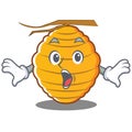 Suprised bee hive character cartoon