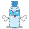 Suprised bottle character cartoon style