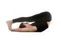 Supta Paschimottanasana Pose Royalty Free Stock Photo