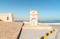 Memorial column at the harbor entrance in Sur, Oman, Middle East Royalty Free Stock Photo