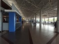 Surabaya, East Java, Indonesia - March 21,2023: low season situation at Juanda airport terminal 1 in front of corridor