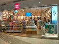 Interior with a contemporary style of Mini Sou Store in one of the Malls. Royalty Free Stock Photo