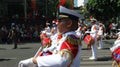 surabaya-indonesia. November 9, 2019. Marching band group from the Indonesian Navy. also enlivened the fighting parade in