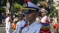 surabaya-indonesia. November 9, 2019. Marching band group from the Indonesian Navy. also enlivened the fighting parade in