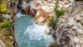 Surajkund, Surya Kund, waterfall near Gangotri Temple, Uttarakhand, India