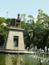 The statue of Mr Soekarno. First president of the Republic of Indonesia