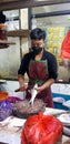 Surakarta, Central Java, Indonesia, 02 June 2023, Kadipolo Wet market Asian local people buy and sell their daily needs