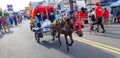 Surakarta, Indonesia, January 8, 2023 Dokar Wisata or chariot joyride in sunday car free day surakarta