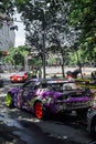 Nissan 200SX drift car in Indonesia drift series local drifting event