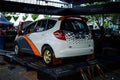 White Honda Jazz or Honda Fit GE8 on the dyno