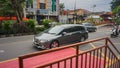 Surakarta Indonesia March 15 2022 Honda Odyssey driving fast on the road