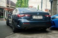 BMW 430i coupe G22 tried to park Royalty Free Stock Photo