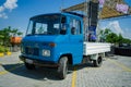 Modified Mercedes Benz T2 truck on parking lot Royalty Free Stock Photo