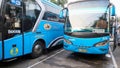Surakarta, Jawa Tengah, Indonesia, 06th july 2023, 2020, buses and coaches in Indonesia, double cecker bus, buses in Indonesia