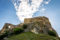 Surami fortress in Georgia, ruins of medieval castle at the top of a hill. Royalty Free Stock Photo