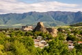 Surami fortress in Georgia, ruins of medieval castle at the top of a hill. Royalty Free Stock Photo