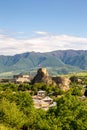 Surami fortress in Georgia, ruins of medieval castle at the top of a hill. Royalty Free Stock Photo