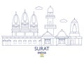 Surat City Skyline, India